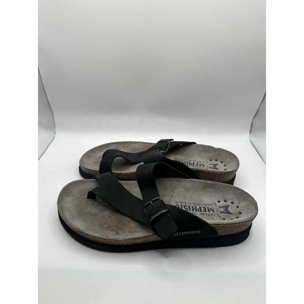 Mephisto Helen sandals Black Leather Size 37, Women's 7 - Picture 2 of 9